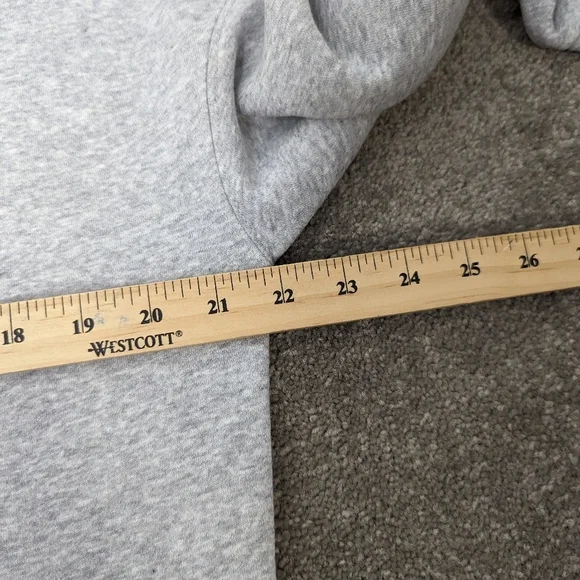 Lazypants Heather Grey Pullover Hoodie - Soft Cotton Blend, Size Small Oversized - Picture 7 of 9